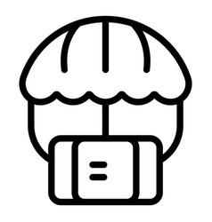 Food Box Icon Outline Bomb Shelter