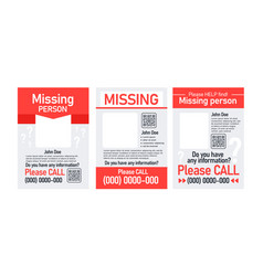 Missing Person Poster Template