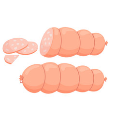 Sausage Cut Slices Sliced Flat