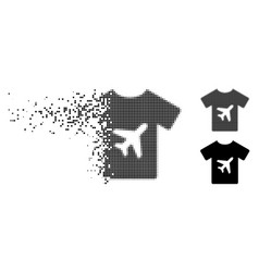 Shredded Pixelated Halftone Man T-shirt Icon