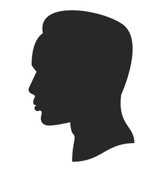 Afro Man Profile Silhouette