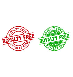 Royalty Free Round Badges With Corroded Surface