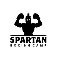 Spartan Man Warrior Boxing Logo