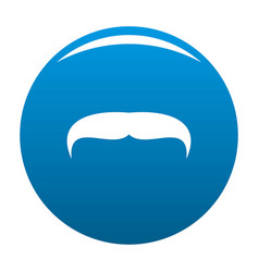 Villainous Mustache Icon Blue