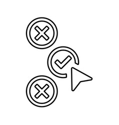 Choose Option Pick Outline Icon Line Art