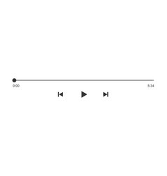 Video or audio player progress loading bar Vector Image