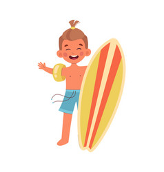 Boy With Surf Board