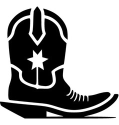 Cowboy Boot - Minimalist And Flat Logo