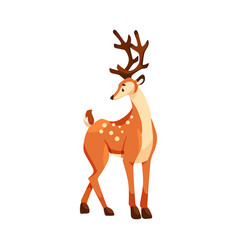 Cute Deer With Spots And Antlers As Adorable