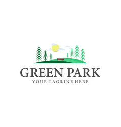park and outdoor logo designs inspirations vector image