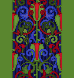 Floral Seamless Card In Art Nouveau Style