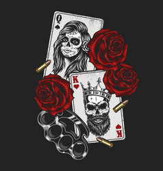 Gangsta Concept With Playing Card