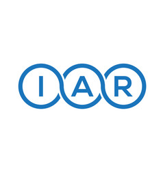 Iar Letter Logo Design On White Background