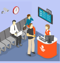 Queuing System Isometric Composition