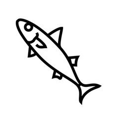 Chub Mackerel Line Icon