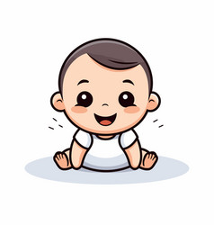 Cute Baby Boy Smiling - Shower