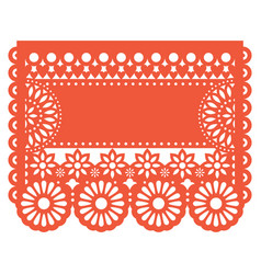 Papel Picado Floral Template Design