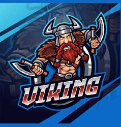 Viking Esport Mascot Logo Design