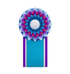 Floral Badge Award Composition