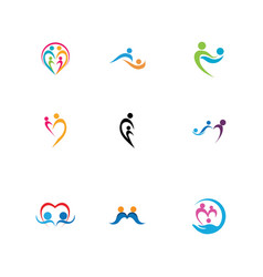 Family Care Love Logo And Symbols Design