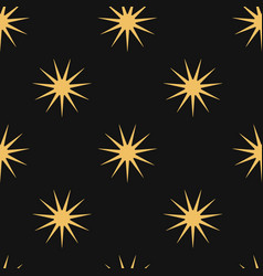 Flat Hand Drawn Seamless Pattern With Star