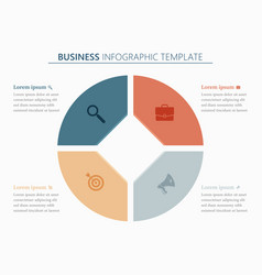 Four Steps Square Business Infographic Template