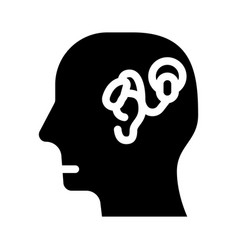 Cochlear Implant Glyph Icon