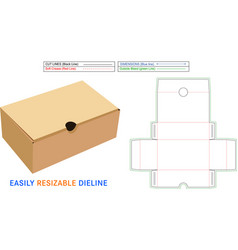 Kids Shoe Box Dieline Template And 3d File