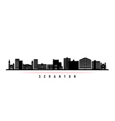 Scranton Pa Skyline Horizontal Banner