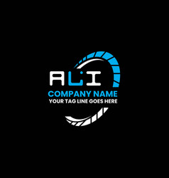 Ali Letter Logo Creative Design With Graphic