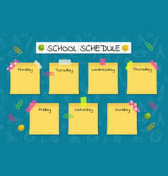 Kids School Schedule Daily Study Plan