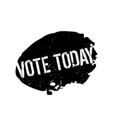 Vote Today Rubber Stamp