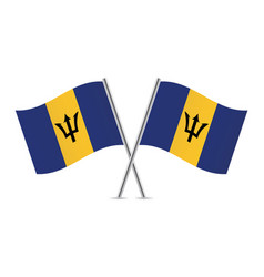 Barbados Crossed Flags