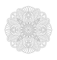 Complex Doodle Mandala On A Transparent