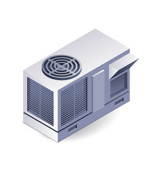 Construction Hvac System Flat Isometric 3d