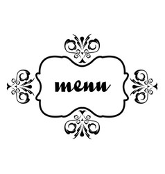 Floral Ornament Menu Badge