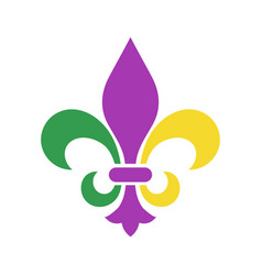 Mardi Gras Symbol Fleur De Lis Logo