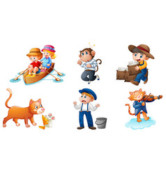 Set Different Nursery Rhyme Character Isolated