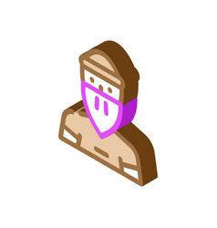 Bandit Man Isometric Icon