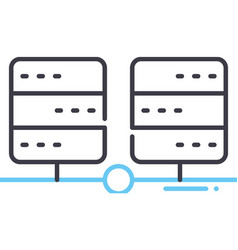 Bid Data Line Icon Outline Symbol