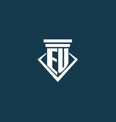 Eu Initial Monogram Logo For Law Firm Lawyer