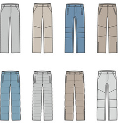 Mens Down Pants Fashion Cad