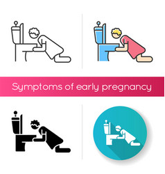 Nausea Icon Morning Sickness Early Symptom