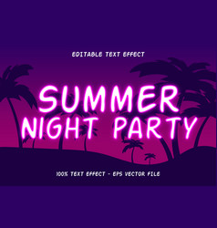 Summer Night Party Text Effect