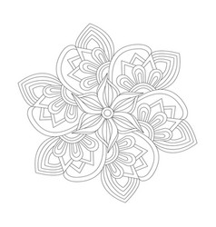 Cosmic Beautiful Mandala Coloring Book Page