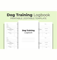 Dog Training Logbook Kdp Interior