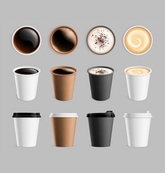 Takeaway Coffee Mockup Plastic Paper Cup