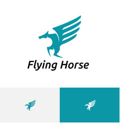 Flying Horse Wing Pegasus Beautiful Elegant Logo