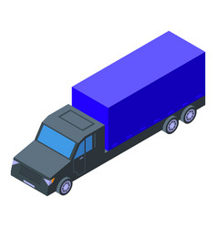 Glass Factory Truck Icon Isometric Window