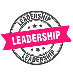 Leadership Stamp Label On Transparent